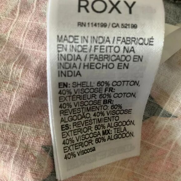 NEW- Roxy Juniors' Summertime Feeling Puff-Sleeve Dress MSRP $60 - Picture 6 of 9